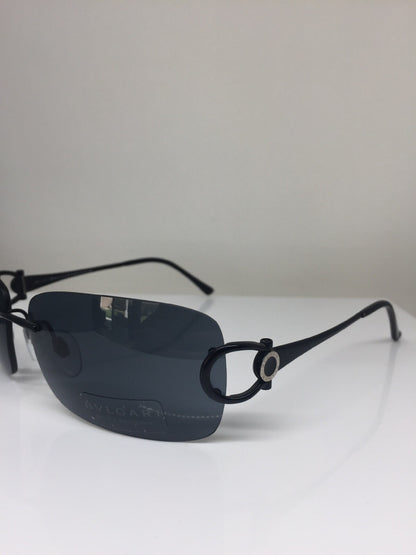 Vintage Bvlgari BVL 641 Black Sunglasses - Super Vision Optical