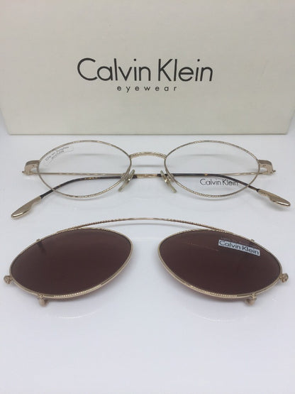 Vintage Calvin Klein CK 146 Gold Sunglasses - Super Vision Optical