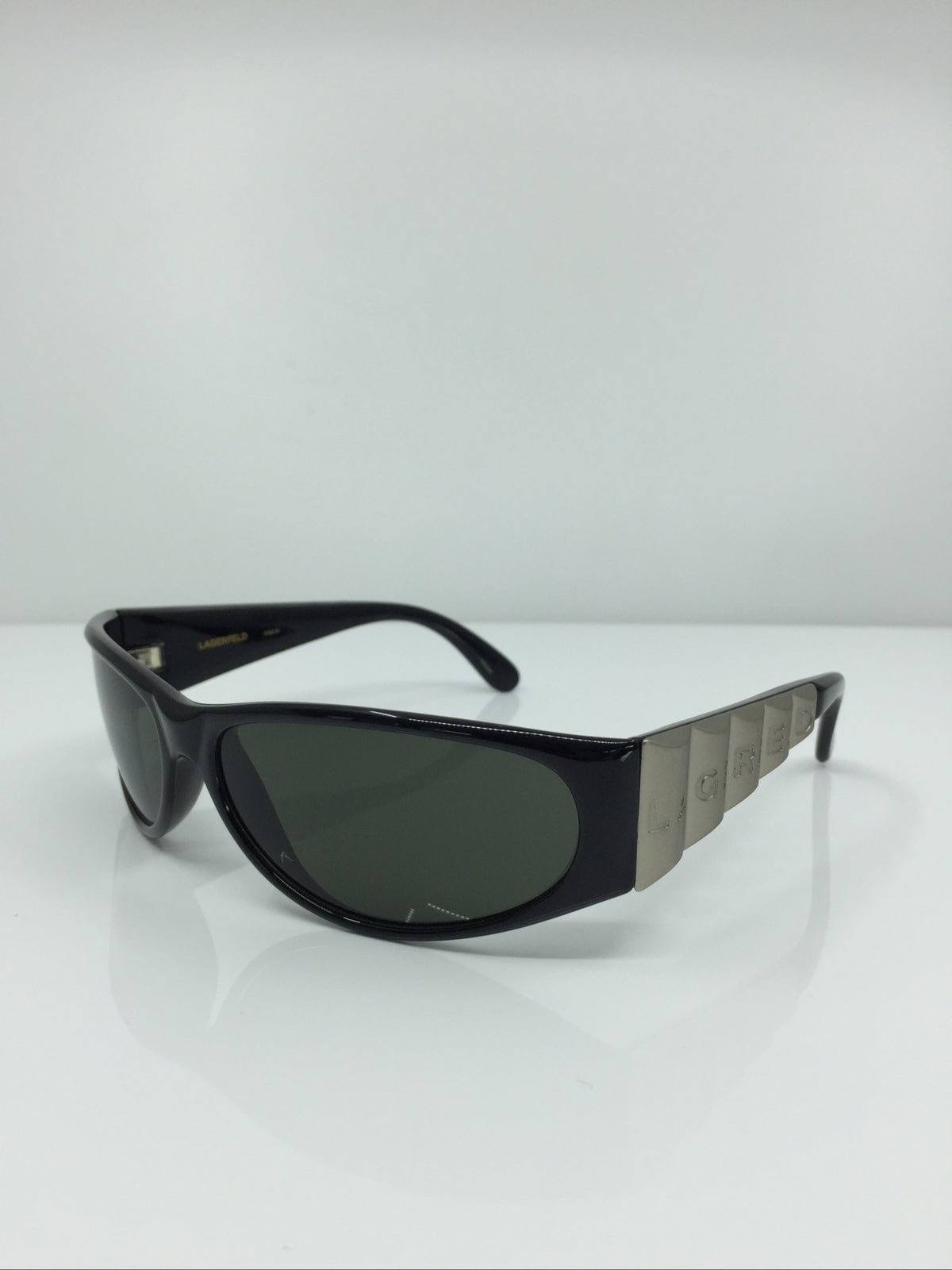 Vintage Karl Lagerfeld 4105 Silver Sunglasses - Super Vision Optical