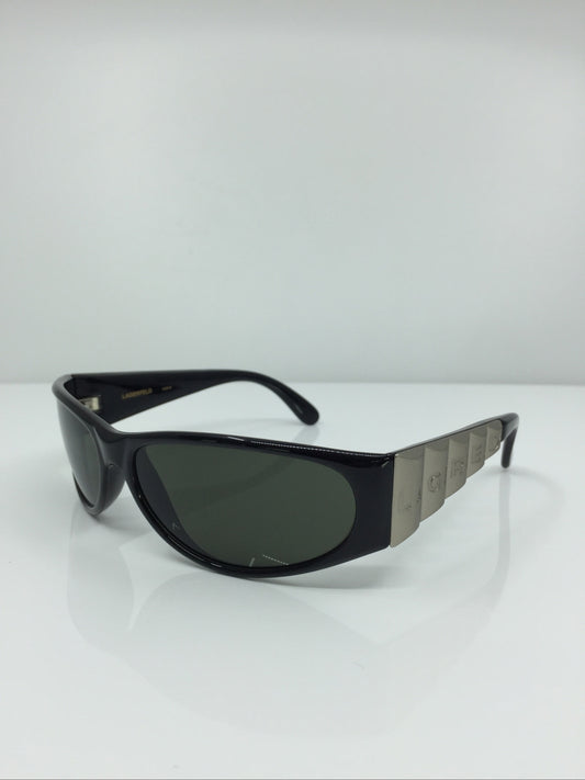 Vintage Karl Lagerfeld 4105 Silver Sunglasses - Super Vision Optical