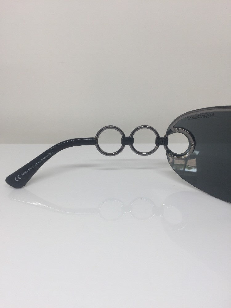 Vintage Saint Laurent YSL 6115/S Gunmetal Sunglasses - Super Vision Optical