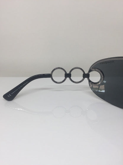 Vintage Saint Laurent YSL 6115/S Gunmetal Sunglasses - Super Vision Optical