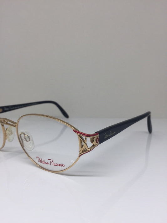 Vintage Paloma Picasso PALOMA PICASSO 8408 Gold Sunglasses - Super Vision Optical