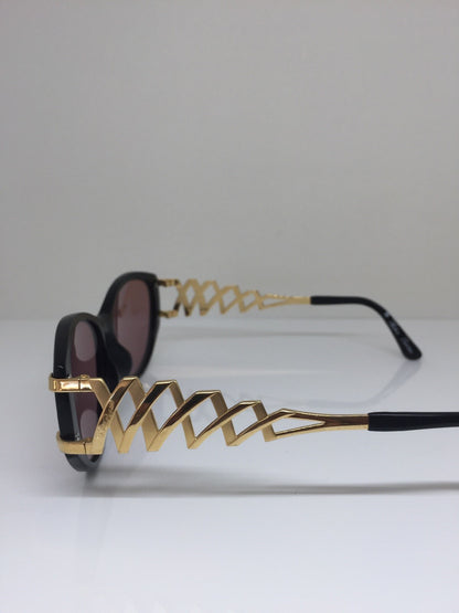 Vintage Paloma Picasso PALOMA PICCASO 3812 Black Sunglasses - Super Vision Optical