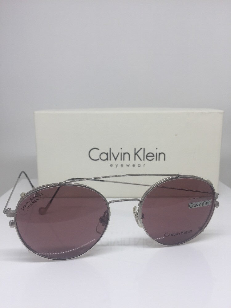 Vintage Calvin Klein CK 114 Silver Sunglasses - Super Vision Optical