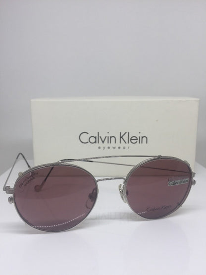 Vintage Calvin Klein CK 114 Silver Sunglasses - Super Vision Optical