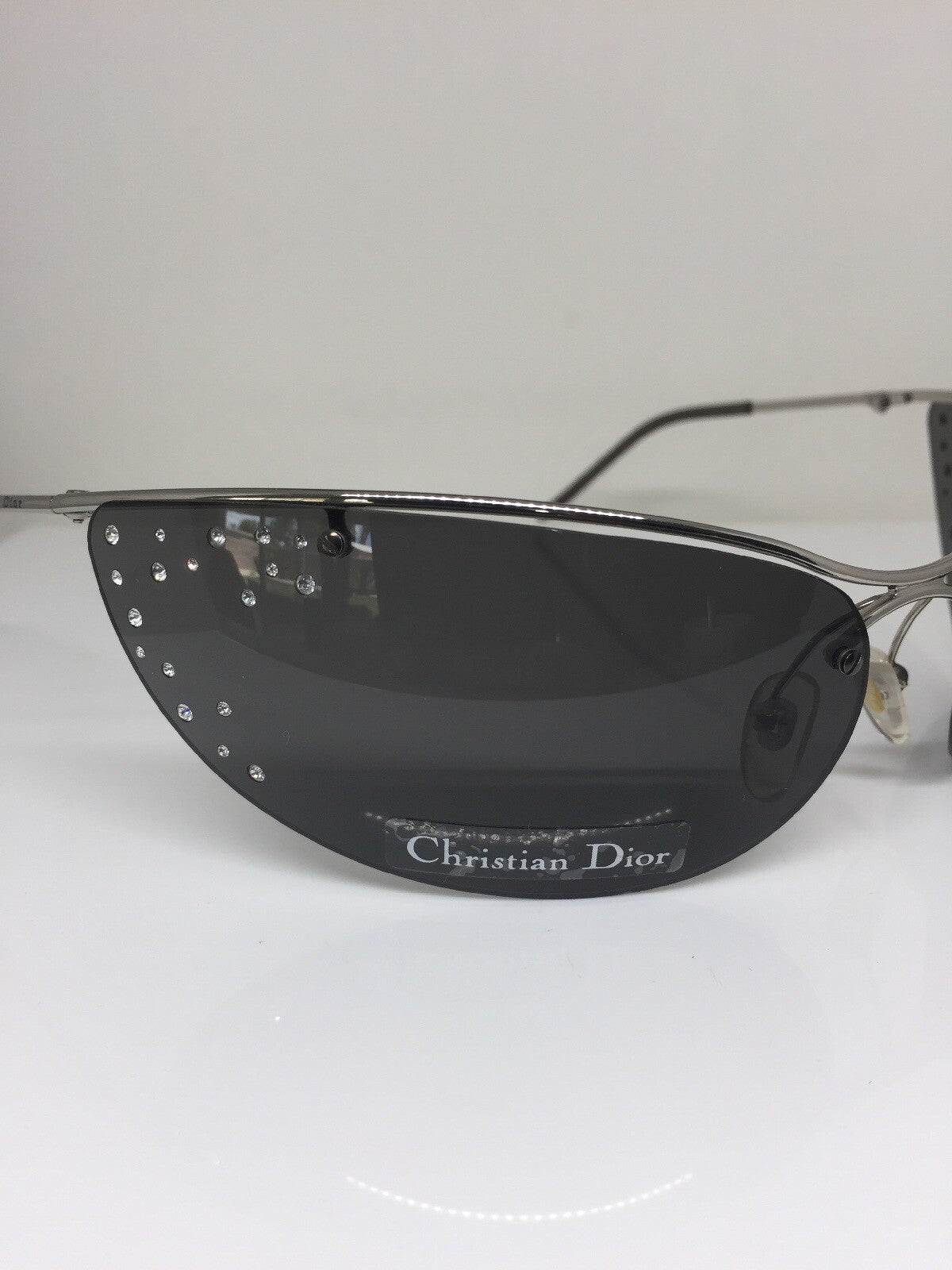 Vintage Dior CD Dior Extase Strass Silver Sunglasses - Super Vision Optical