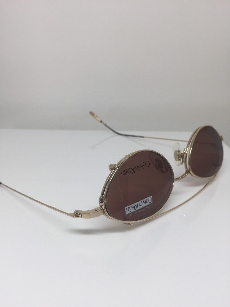Vintage Calvin Klein CK 146 Gold Sunglasses - Super Vision Optical