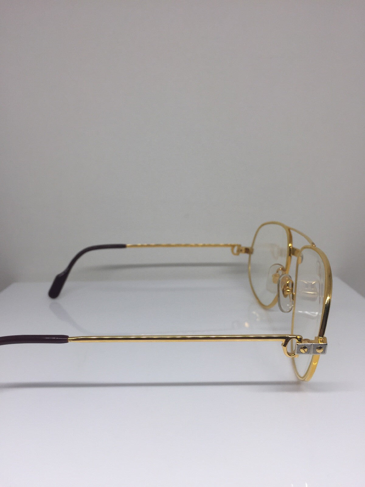 Vintage Cartier Romance Santos Gold Eyeglasses - Super Vision Optical