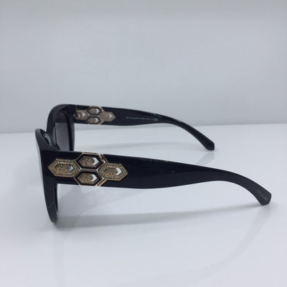 Vintage Bvlgari Bulgari 8214-B Black Sunglasses - Super Vision Optical
