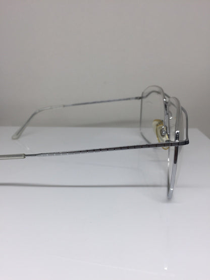 Vintage Saint Laurent YSL 383 Silver Sunglasses - Super Vision Optical