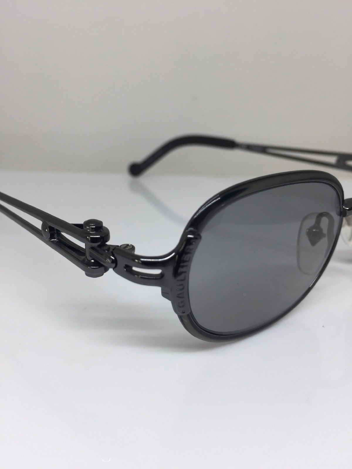 Vintage Jean Paul Gaultier JPG 56-0004 Gunmetal Sunglasses - Super Vision Optical