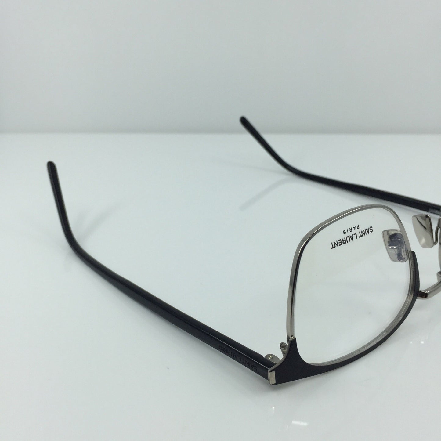 Vintage Saint Laurent SL 224 Silver Eyeglasses - Super Vision Optical