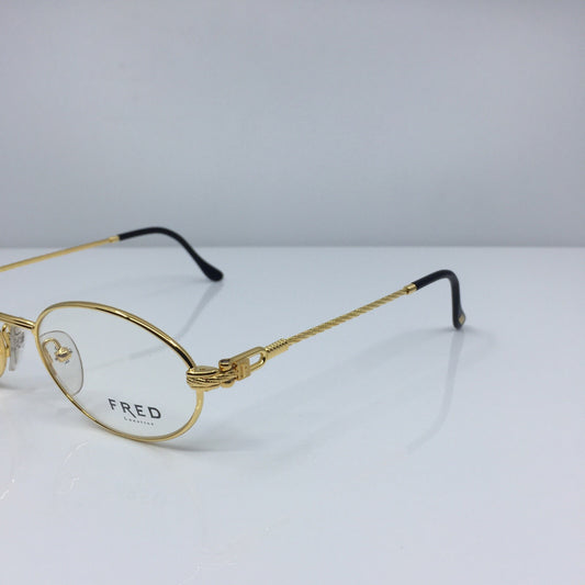 Vintage Fred Lunettes Ketch Gold Eyeglasses - Super Vision Optical