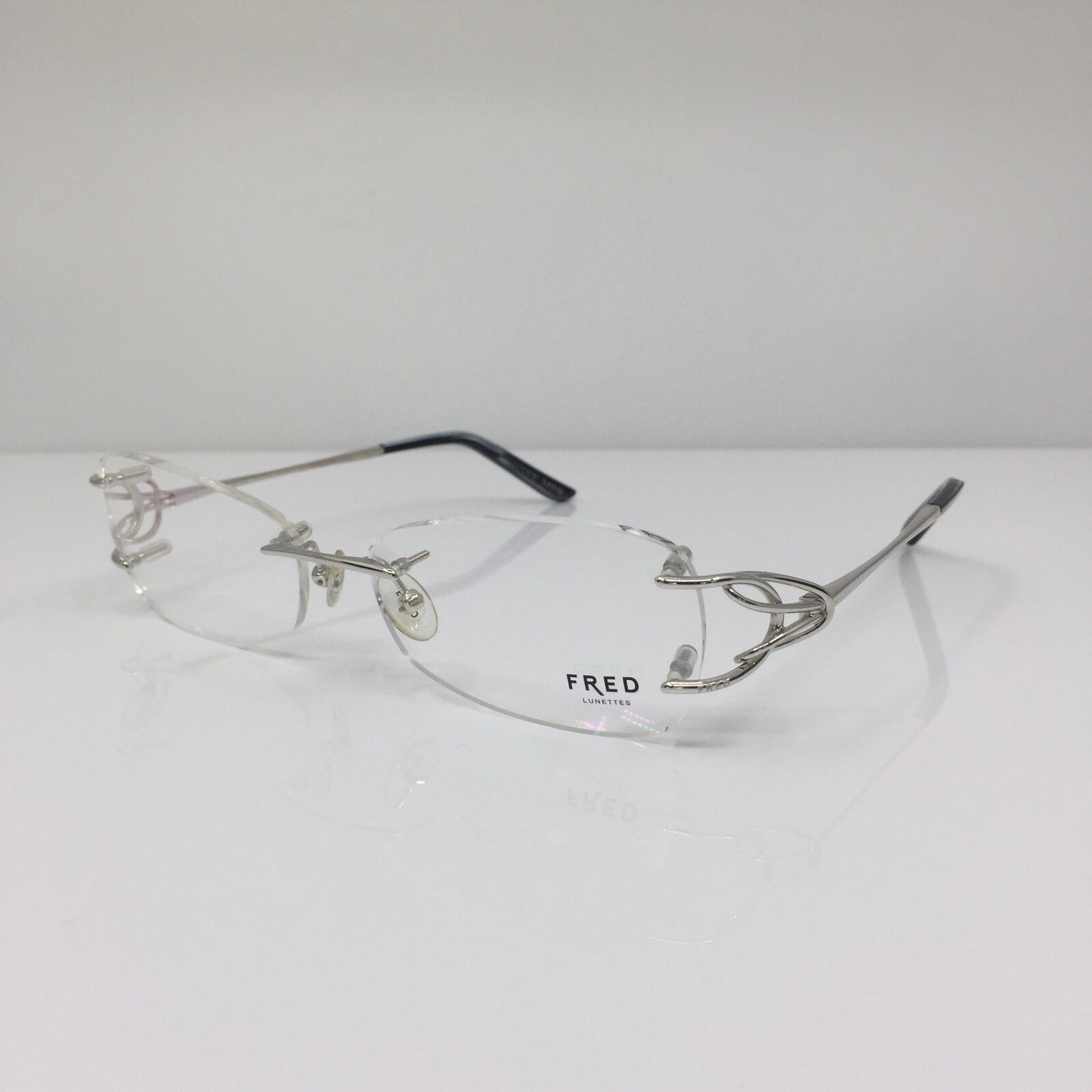 Vintage Fred Lunettes Volute F2 Silver Eyeglasses - Super Vision Optical