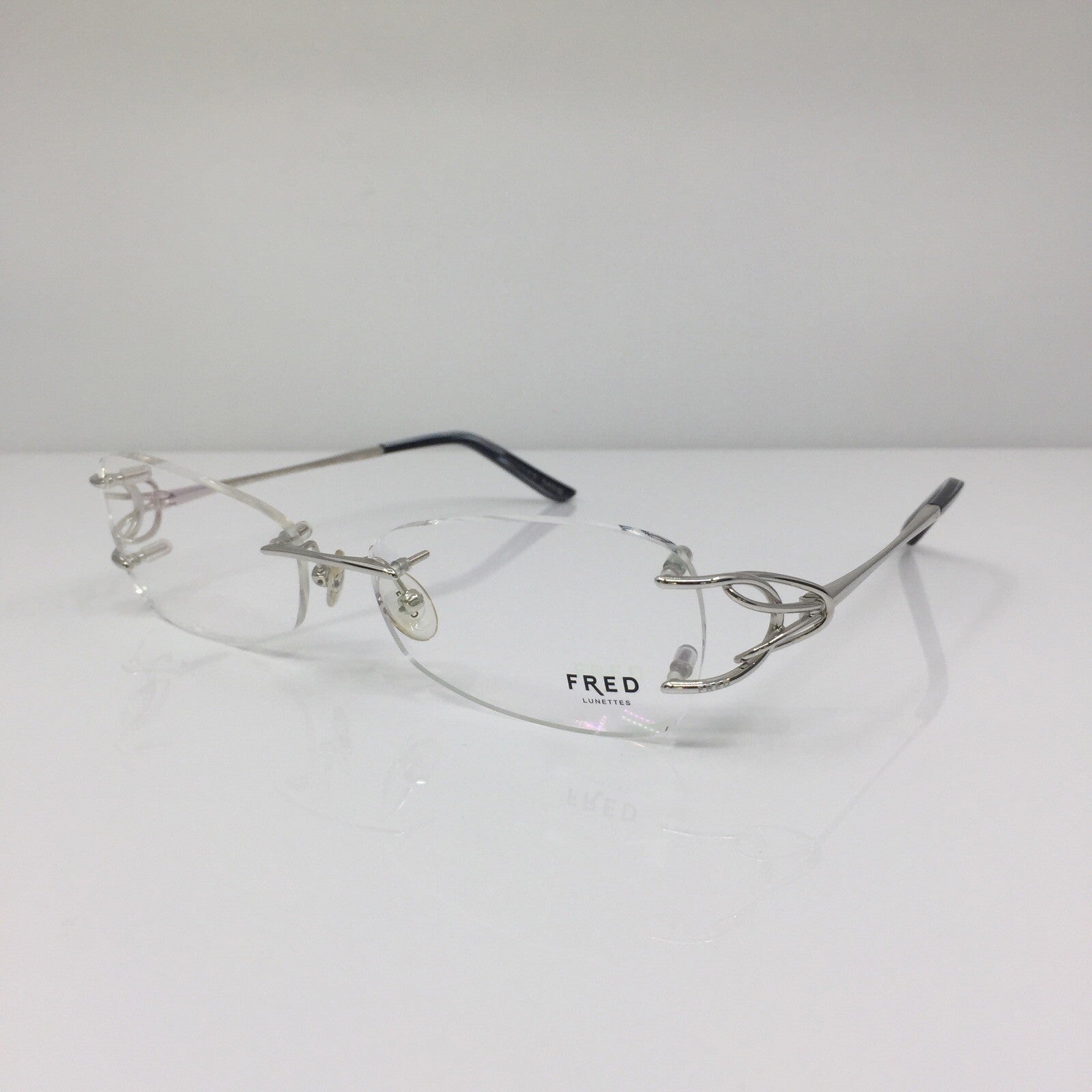 Vintage Fred Lunettes Volute F2 Silver Eyeglasses - Super Vision Optical