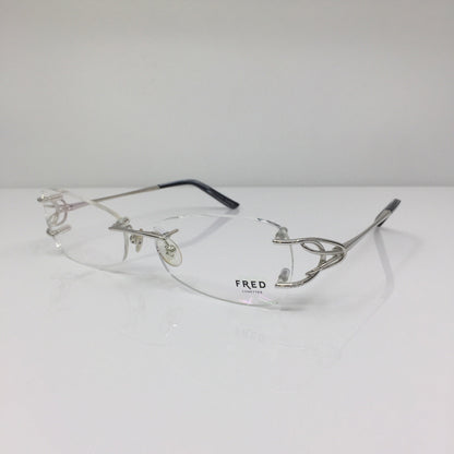 Vintage Fred Lunettes Volute F2 Silver Eyeglasses - Super Vision Optical