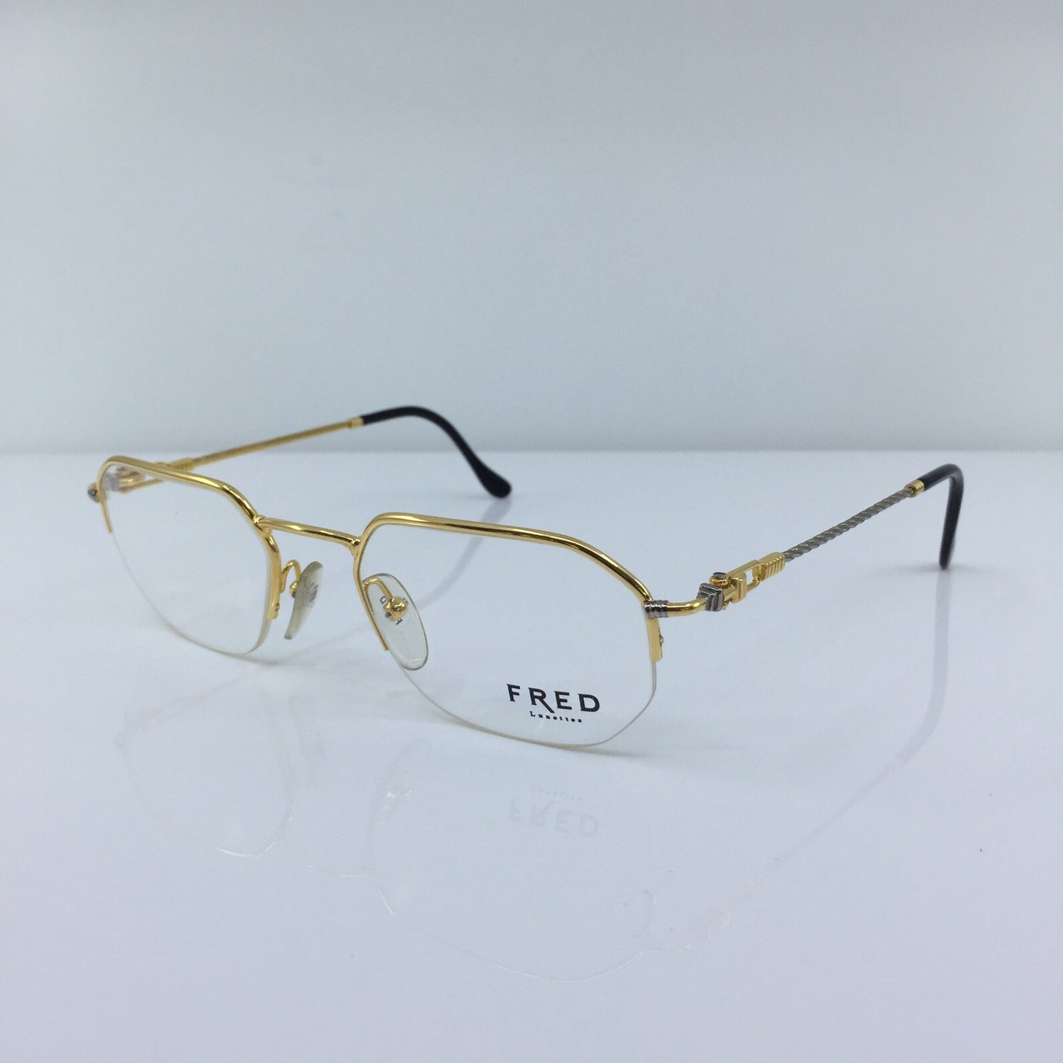 Vintage Fred Lunettes Shetland Gold Eyeglasses - Super Vision Optical