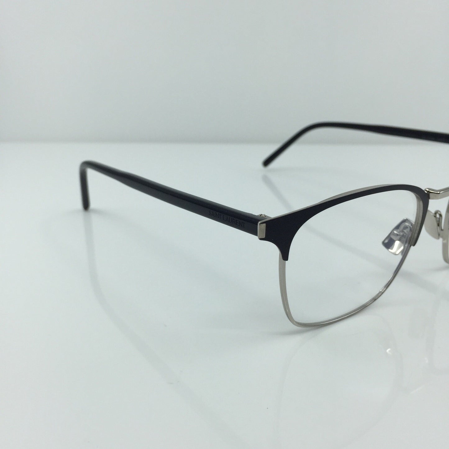 Vintage Saint Laurent SL 224 Silver Eyeglasses - Super Vision Optical