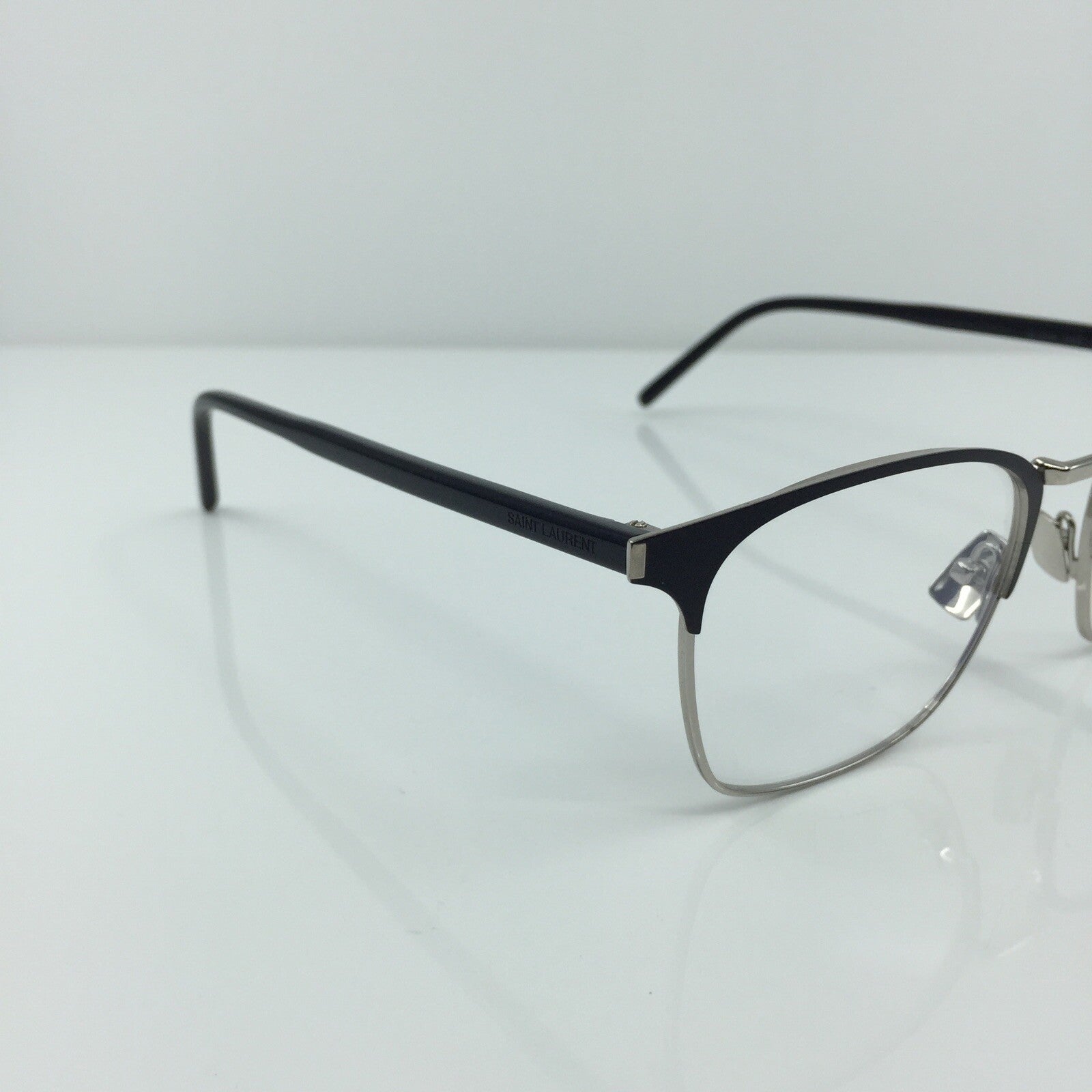 Vintage Saint Laurent SL 224 Silver Eyeglasses - Super Vision Optical