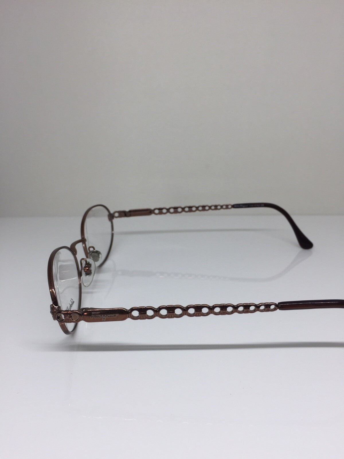Vintage Salvatore Ferragamo SF 1533 Brown Eyeglasses - Super Vision Optical