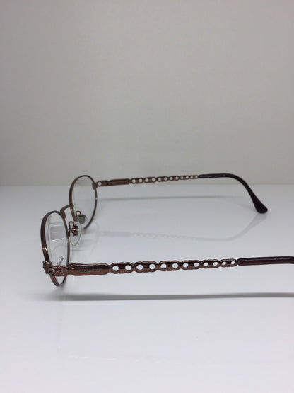 Vintage Salvatore Ferragamo SF 1533 Brown Eyeglasses - Super Vision Optical