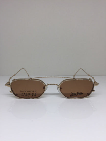 Vintage Jean Paul Gaultier JPG 55-0019 Gold Eyeglasses - Super Vision Optical