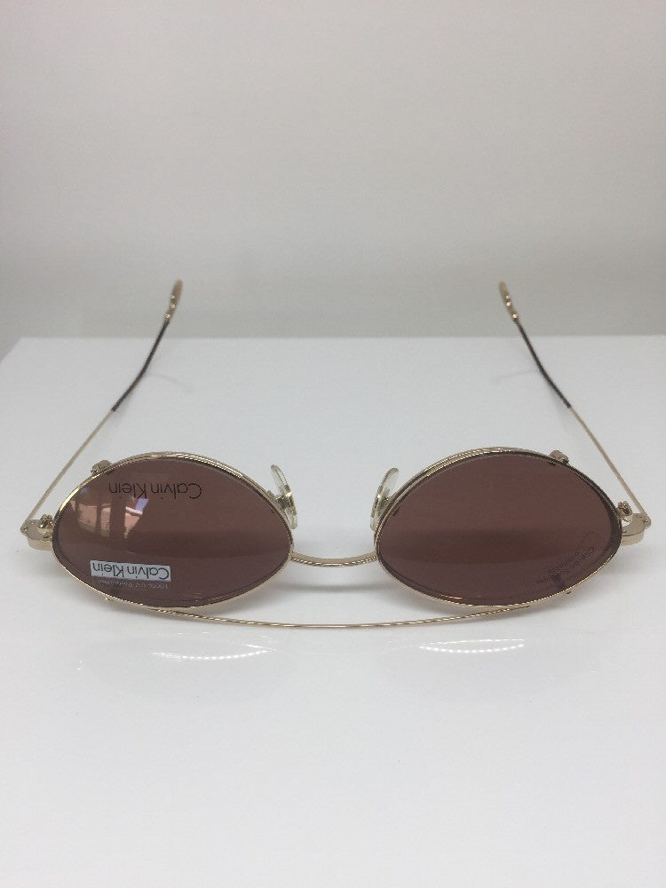 Vintage Calvin Klein CK 146 Gold Sunglasses - Super Vision Optical
