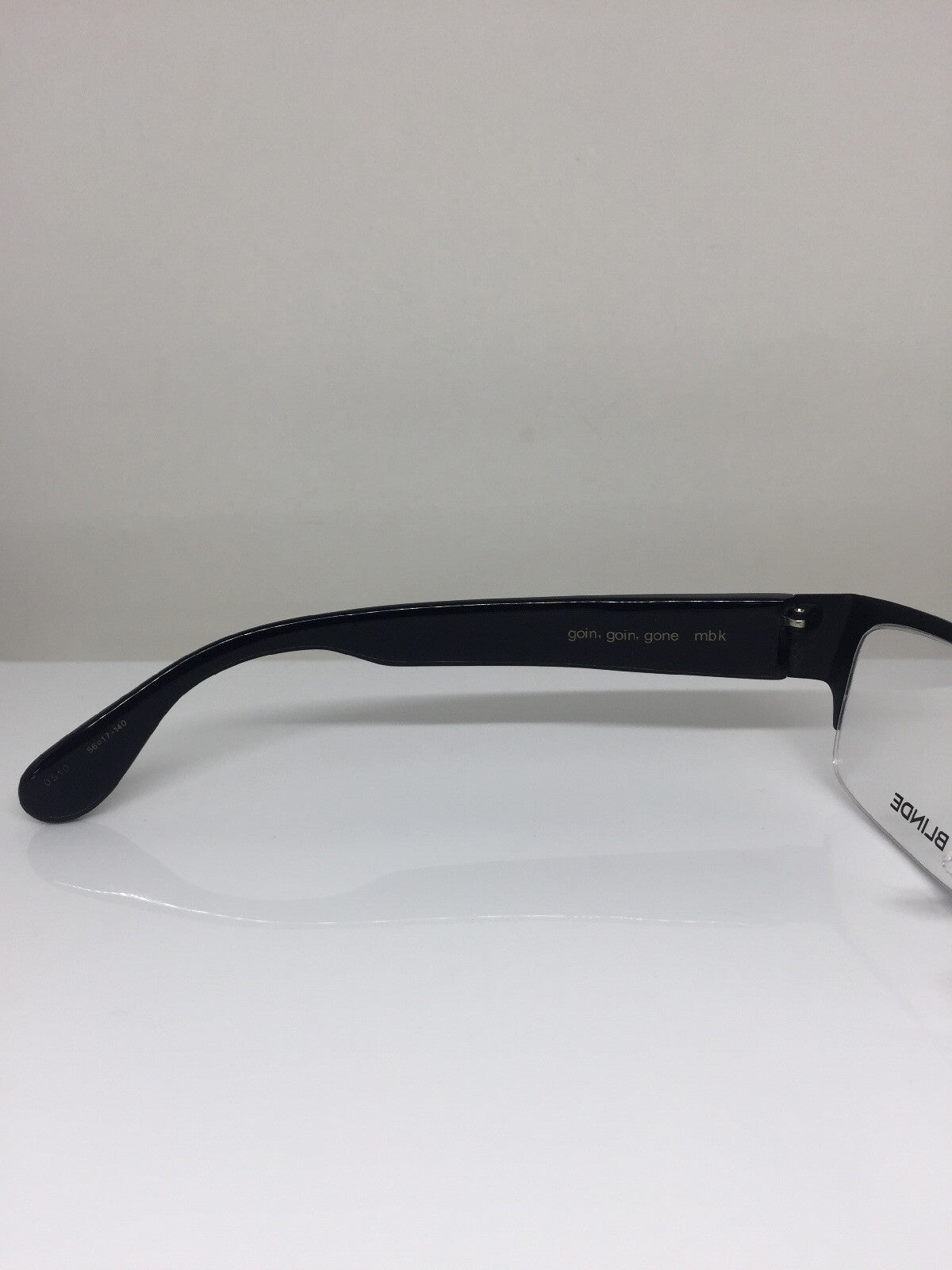 Vintage Blinde By Richard Walker Goin, Goin, Gone Black Eyeglasses - Super Vision Optical