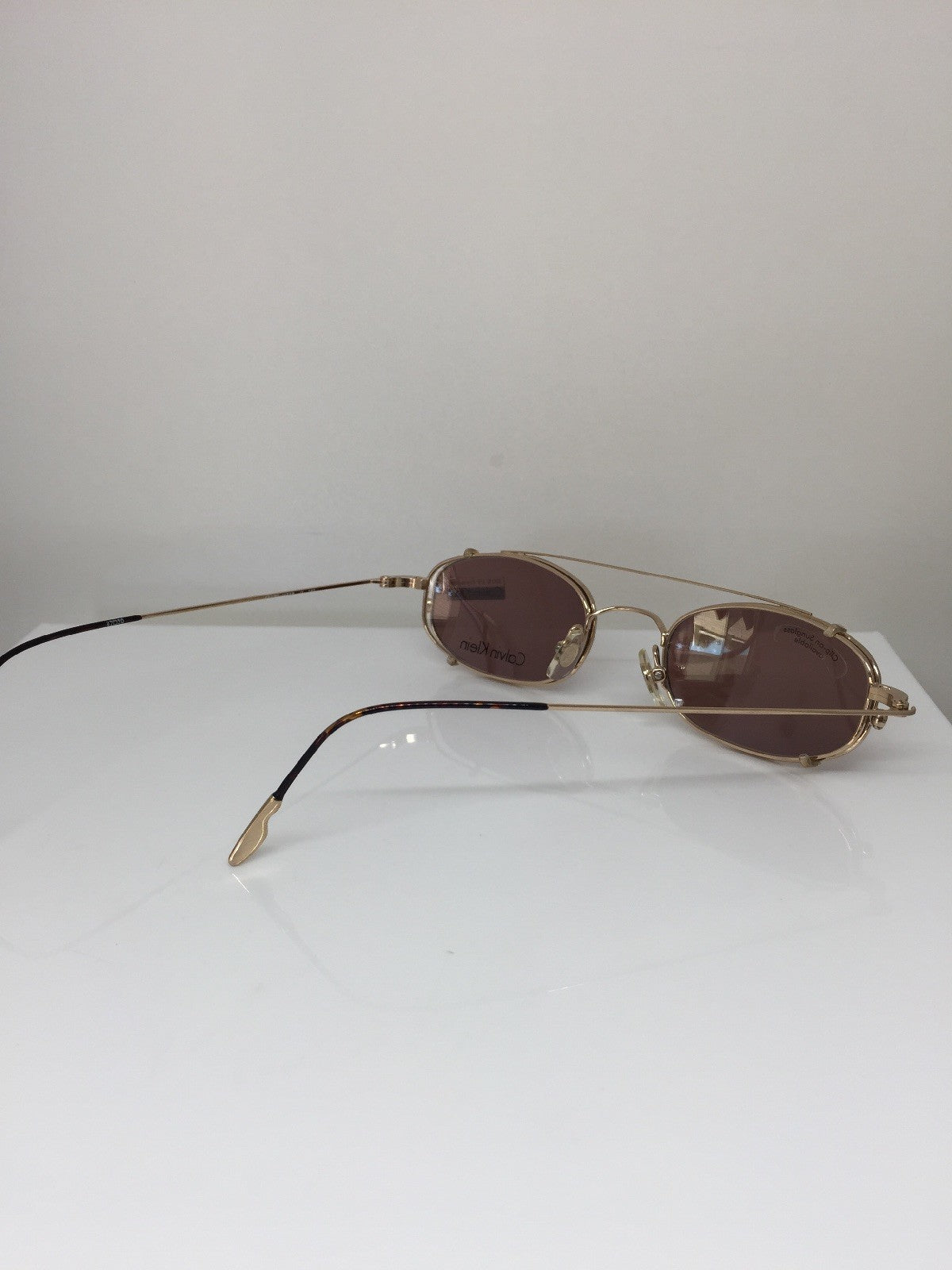 Vintage Calvin Klein CK 145 Gold Sunglasses - Super Vision Optical