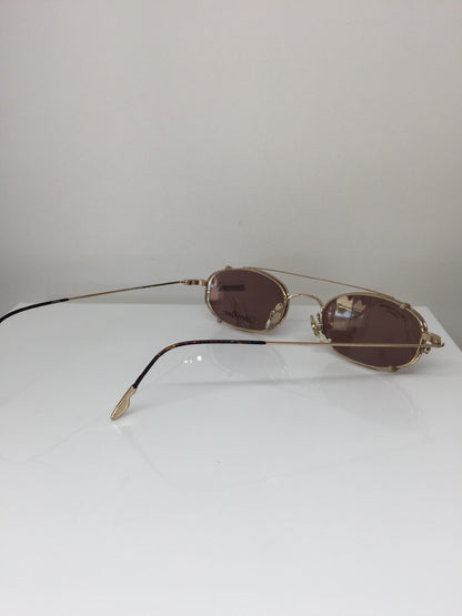 Vintage Calvin Klein CK 145 Gold Sunglasses - Super Vision Optical