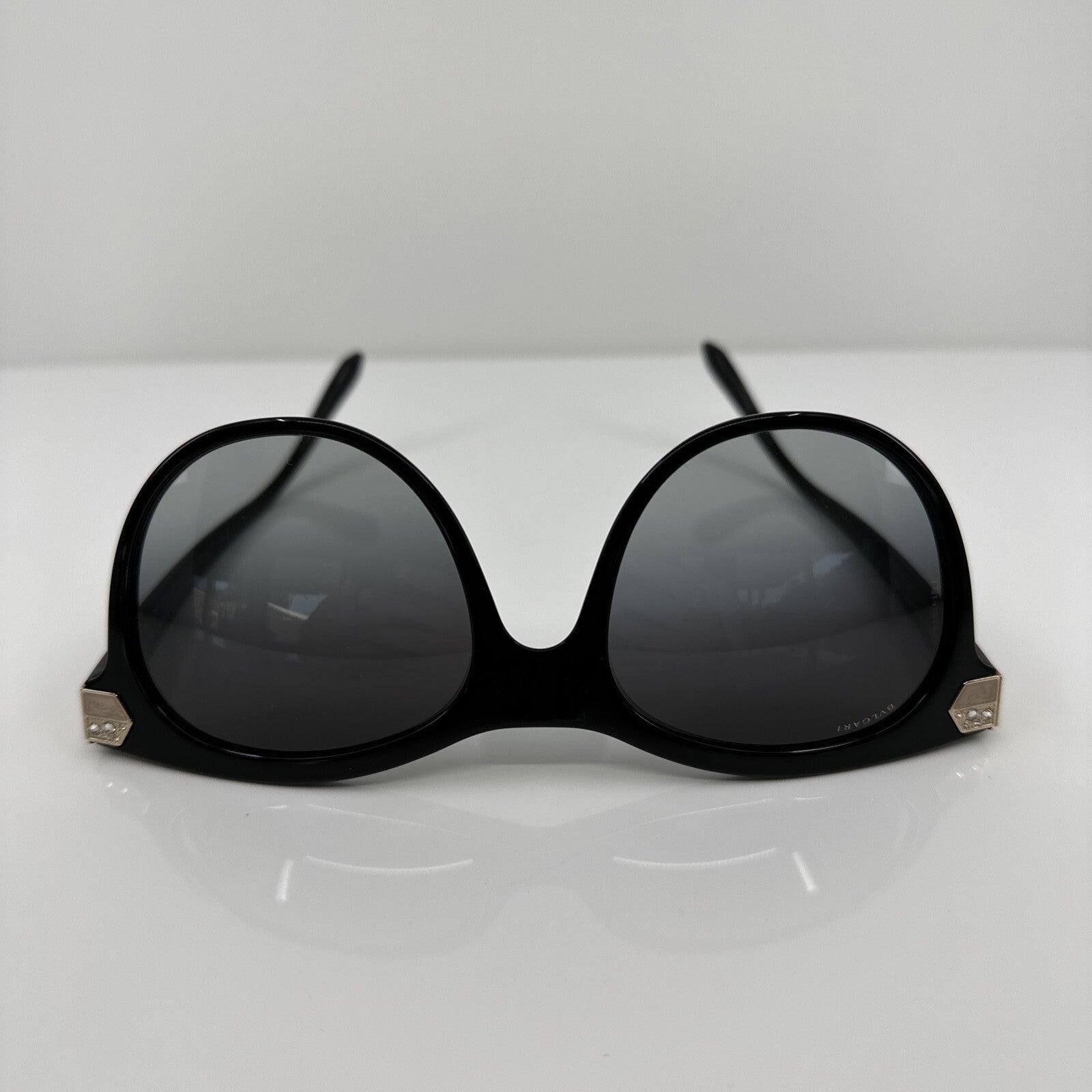 Vintage Bvlgari Bulgari 8185-B Black Sunglasses - Super Vision Optical