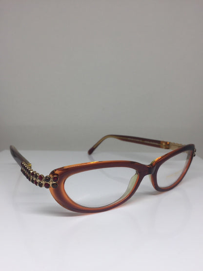 Vintage Daniel Swarovski S143/20 6052 Gold Eyeglasses - Super Vision Optical