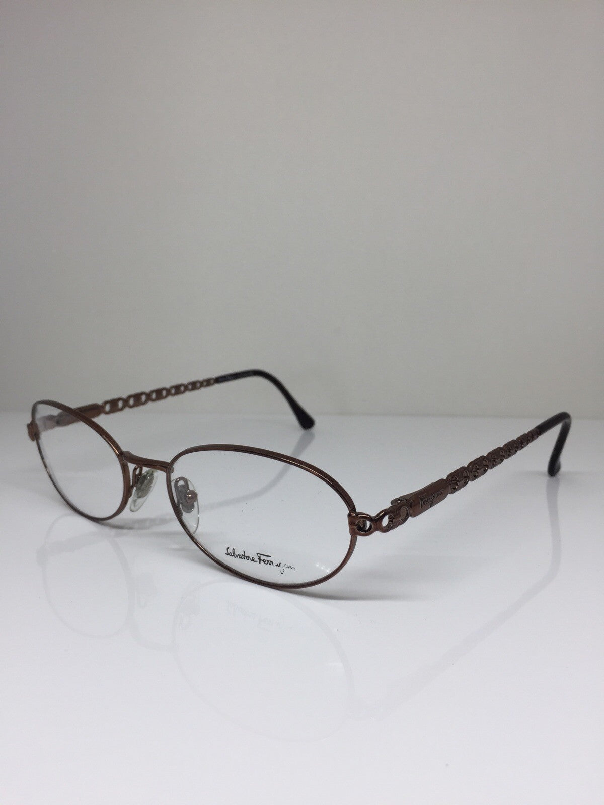 Vintage Salvatore Ferragamo SF 1533 Brown Eyeglasses - Super Vision Optical