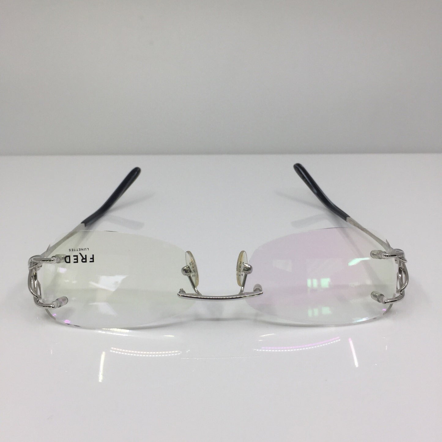 Vintage Fred Lunettes Volute F2 Silver Eyeglasses - Super Vision Optical