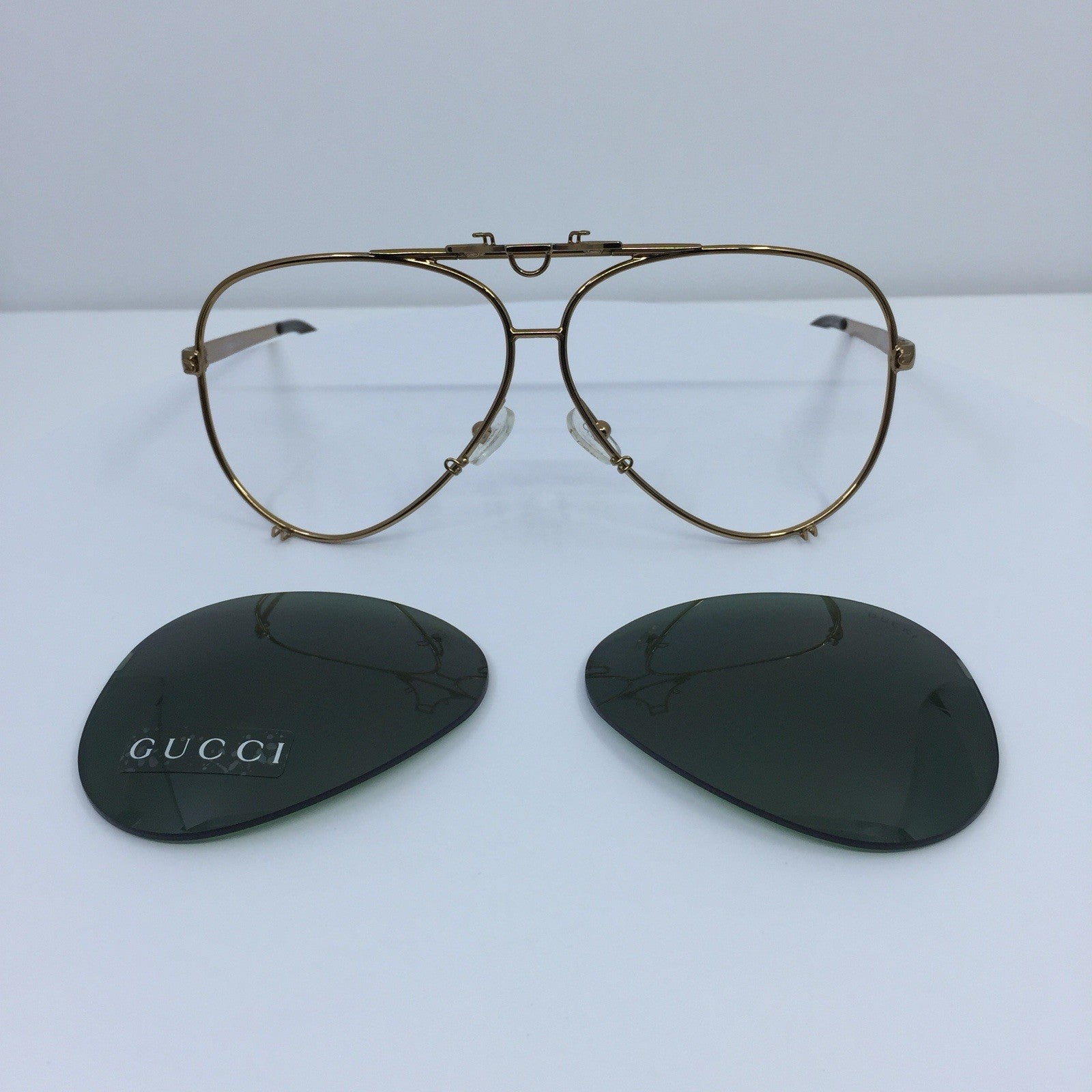 Vintage Gucci GG 1687/S Gold Sunglasses - Super Vision Optical
