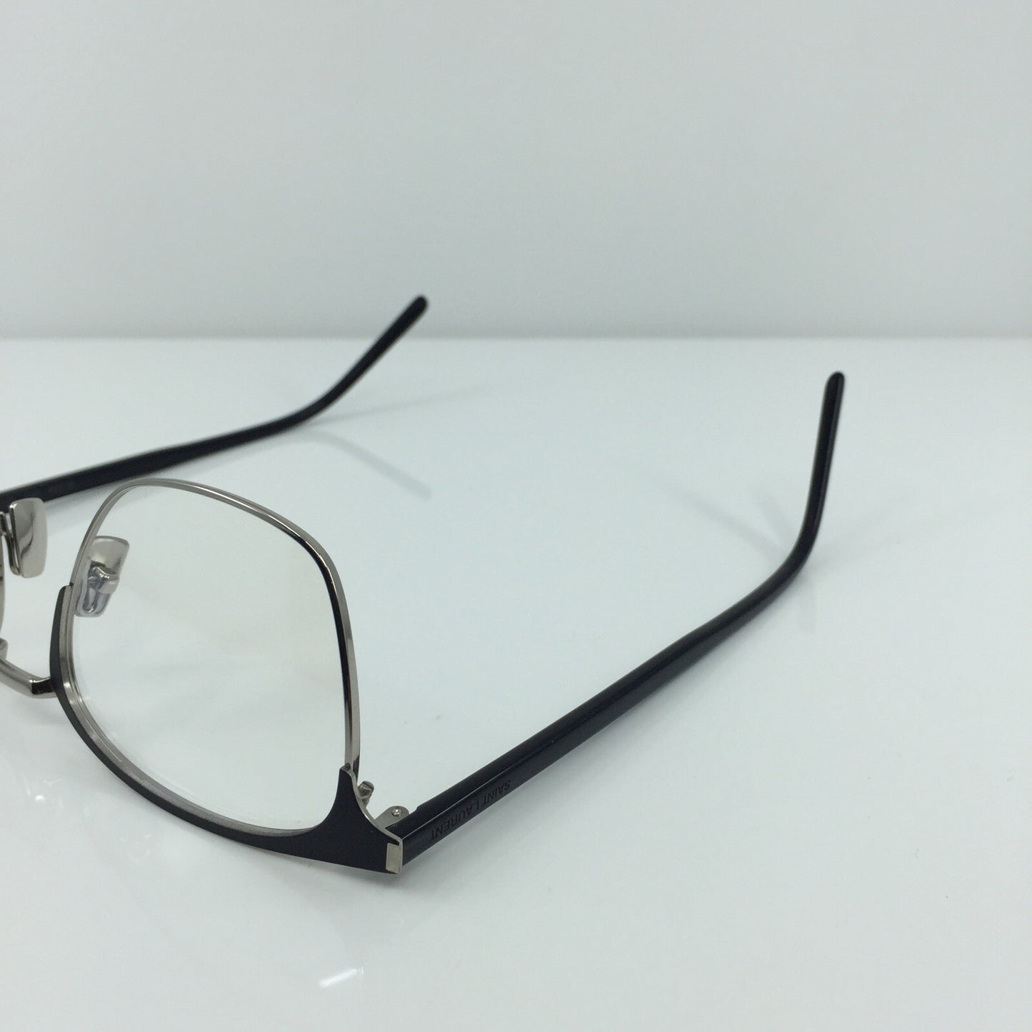 Vintage Saint Laurent SL 224 Silver Eyeglasses - Super Vision Optical