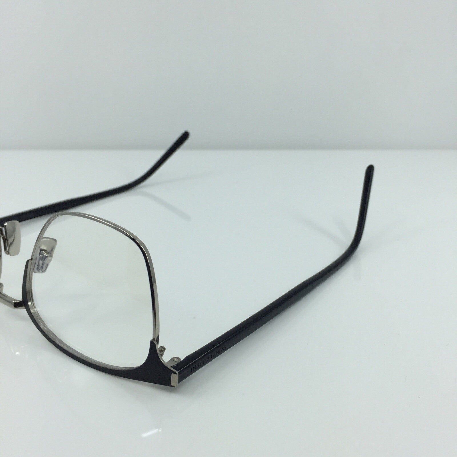 Vintage Saint Laurent SL 224 Silver Eyeglasses - Super Vision Optical