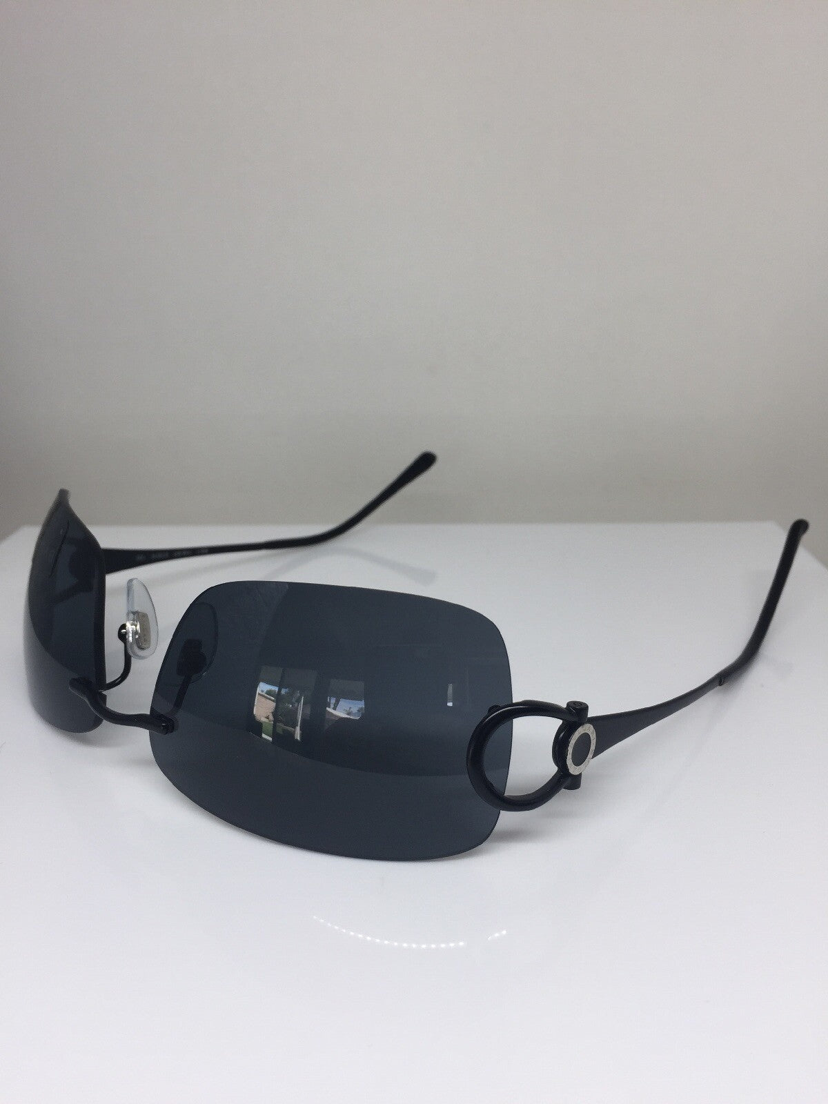 Vintage Bvlgari BVL 641 Black Sunglasses - Super Vision Optical