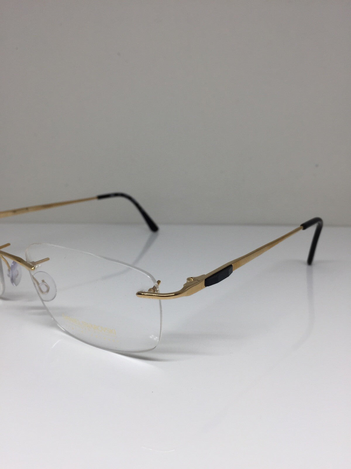 Vintage Daniel Swarovski S065/20 6051 55/21 Gold Eyeglasses - Super Vision Optical