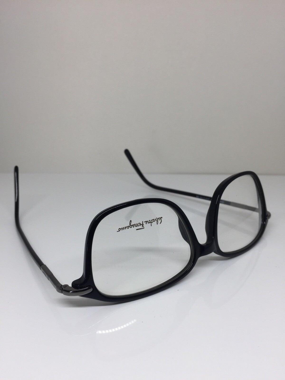 Vintage Salvatore Ferragamo SF 2526 Black Eyeglasses - Super Vision Optical