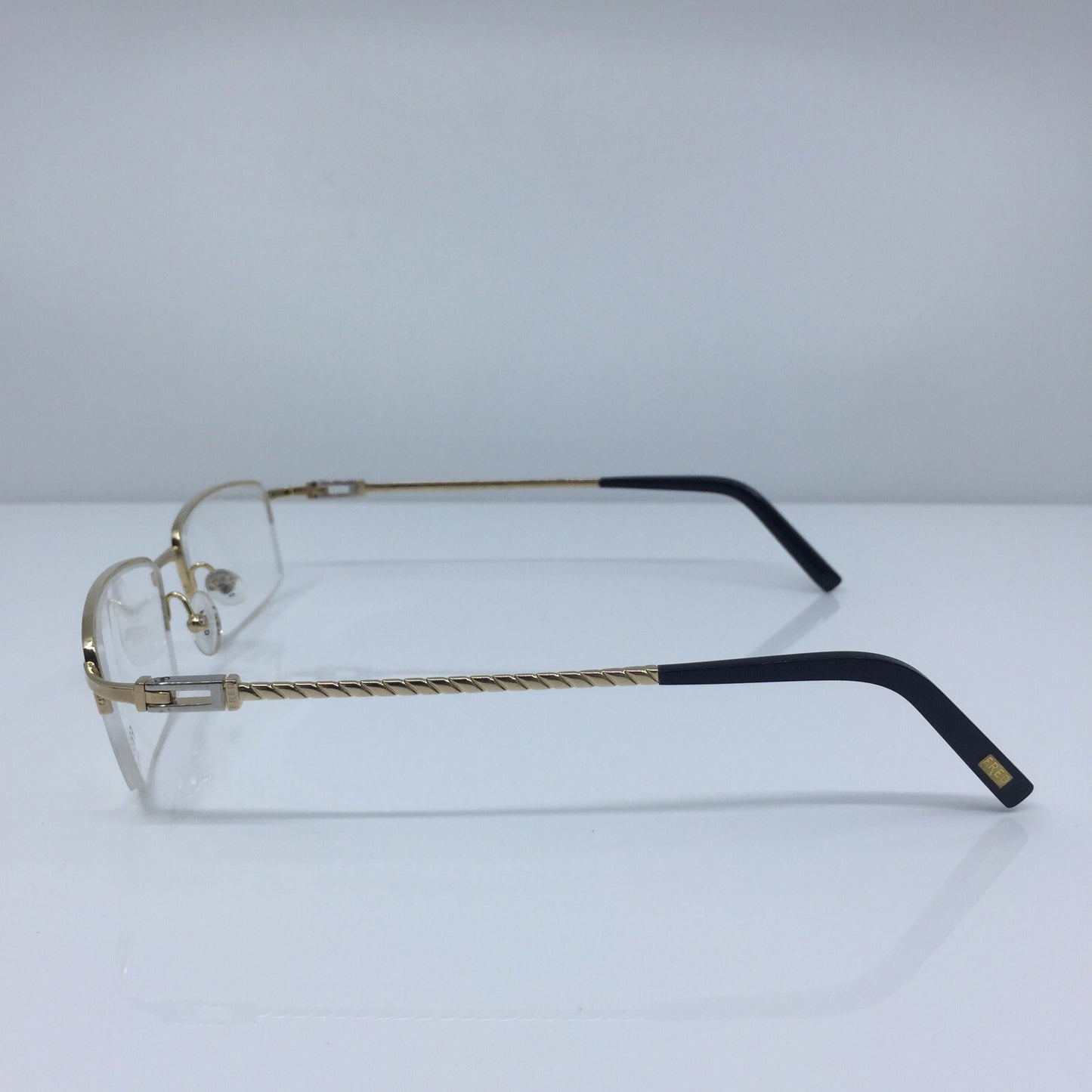Vintage Fred Lunettes Samoa N2 Opitque Gold Eyeglasses - Super Vision Optical