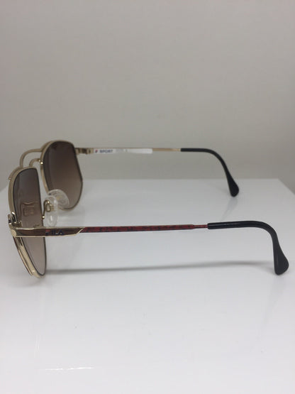 Vintage Fila Sport FILA 8805 Gold Sunglasses - Super Vision Optical