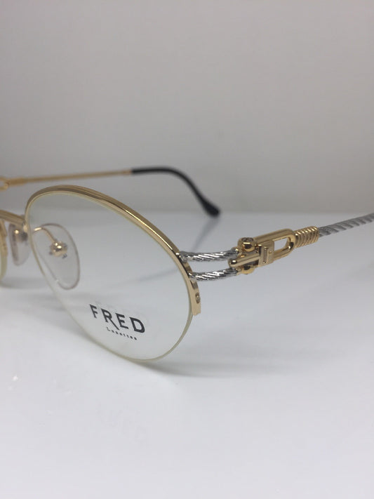 Vintage Fred Lunettes Feroe Gold Eyeglasses - Super Vision Optical