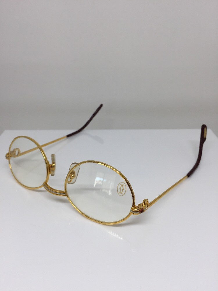 Vintage Cartier Saint Honore Limited Series Gold Eyeglasses - Super Vision Optical