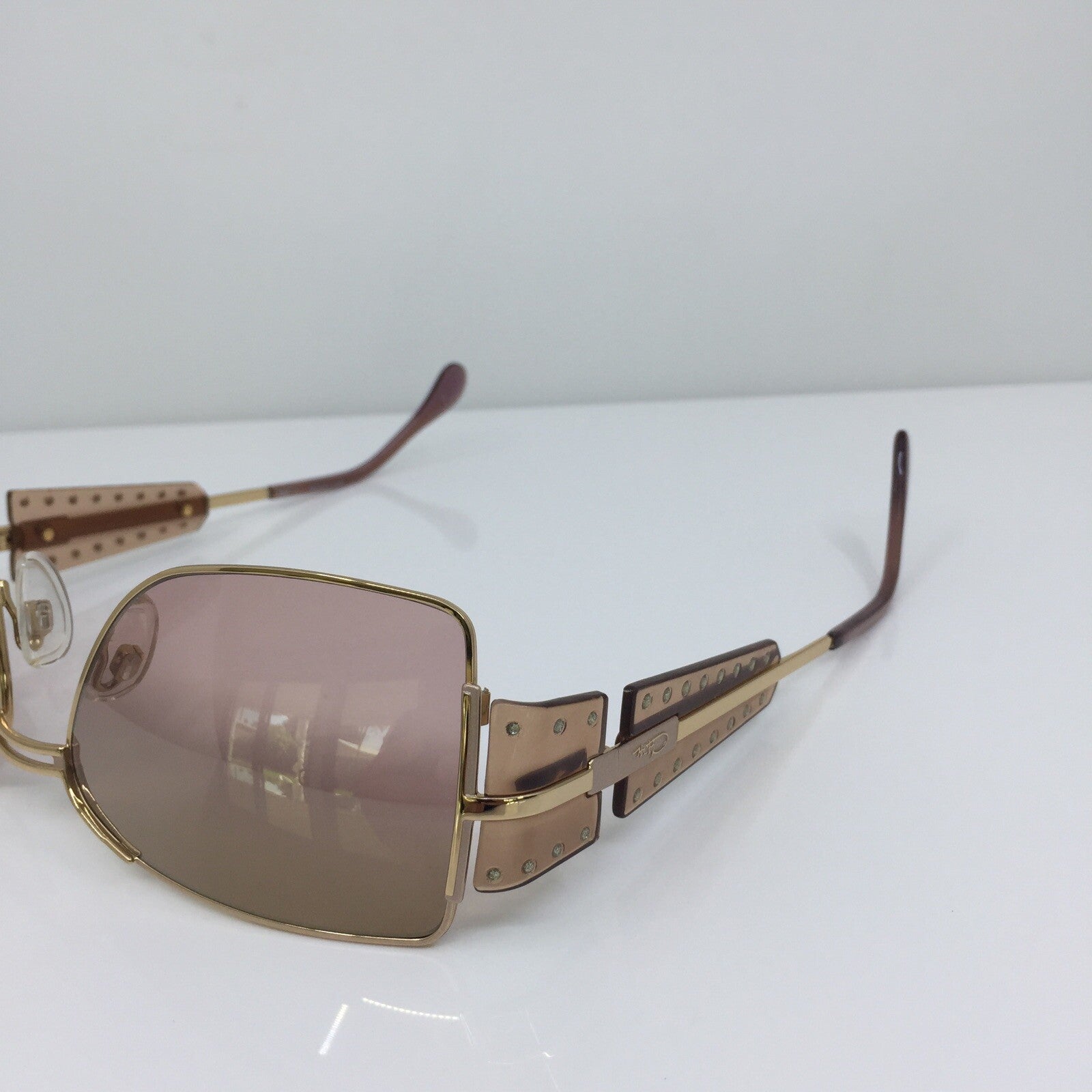 Vintage Cazal MOD. 947 Gold Sunglasses - Super Vision Optical