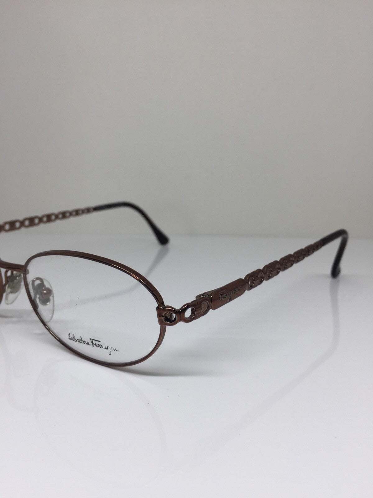 Vintage Salvatore Ferragamo SF 1533 Brown Eyeglasses - Super Vision Optical