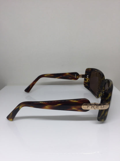 Vintage Fred Lunettes Marie Galante C3 Brown Sunglasses - Super Vision Optical