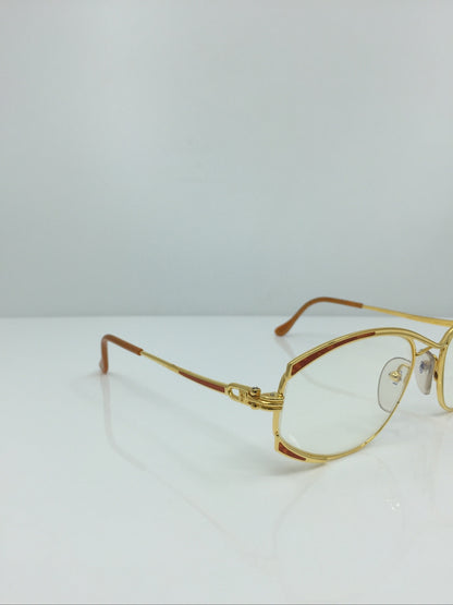 Vintage FRED Lunettes Paris Joyau Gold Eyeglasses - Super Vision Optical