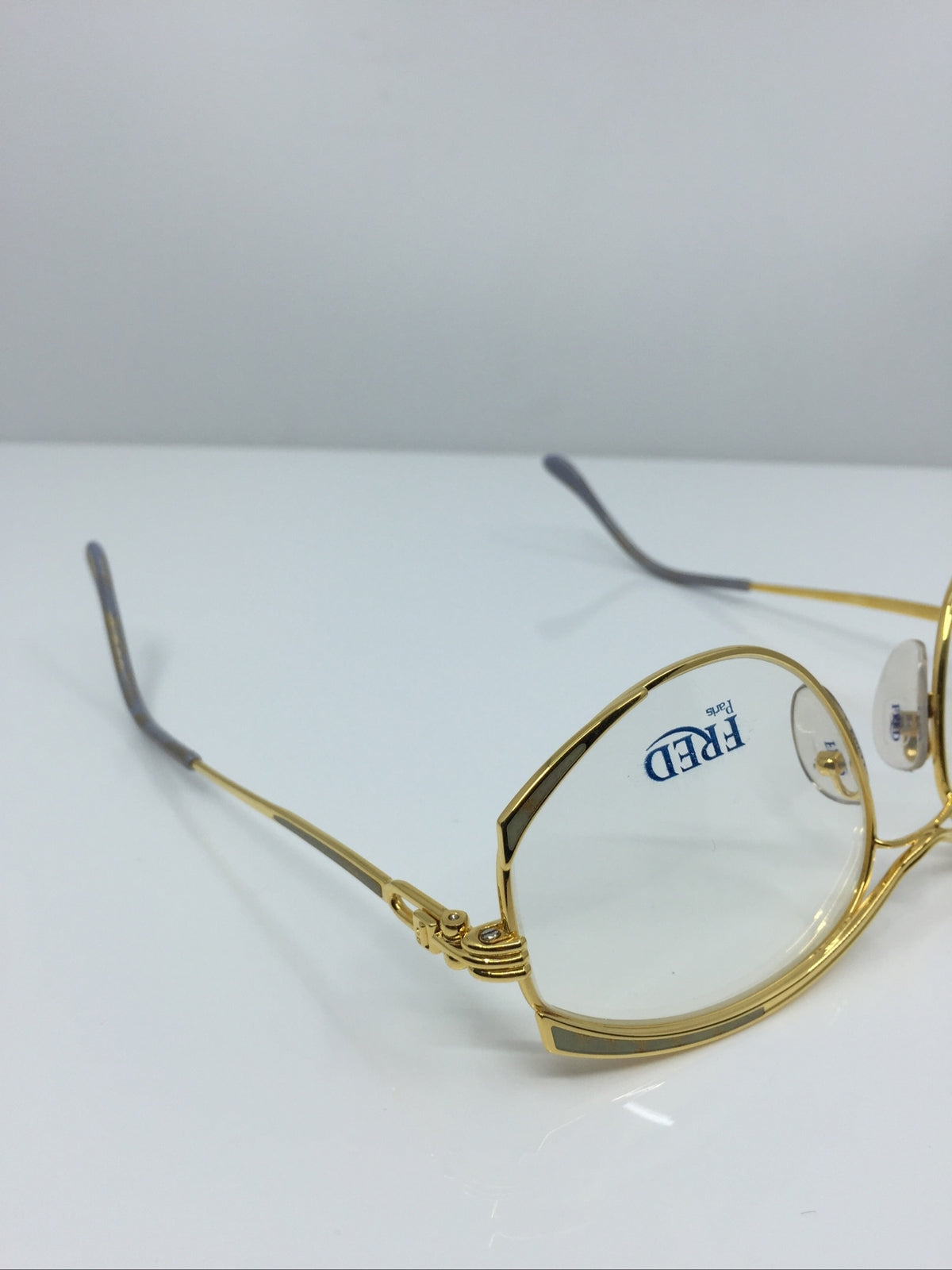 Vintage FRED Lunettes Paris Joyau Gold Eyeglasses - Super Vision Optical